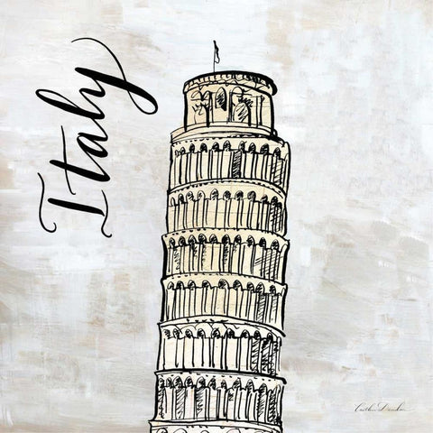 Around the World II Black Modern Wood Framed Art Print by Dundon, Caitlin