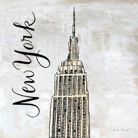 Around the World IV Black Modern Wood Framed Art Print with Double Matting by Dundon, Caitlin