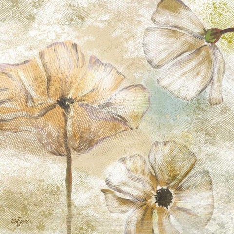 Poppy Passion Neutral I White Modern Wood Framed Art Print by Lyon, Rebecca