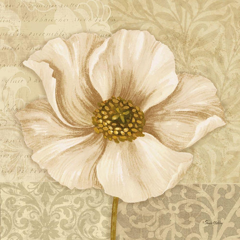 Soft Bloom I Gold Ornate Wood Framed Art Print with Double Matting by Gladding, Pamela