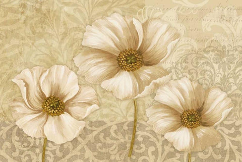 Soft Bloom Landscape Black Ornate Wood Framed Art Print with Double Matting by Gladding, Pamela