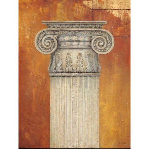 Pillar 1 Black Modern Wood Framed Art Print by Fisk, Arnie