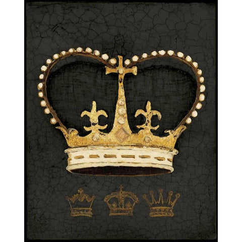 Royal Crown Gold Ornate Wood Framed Art Print with Double Matting by Fisk, Arnie