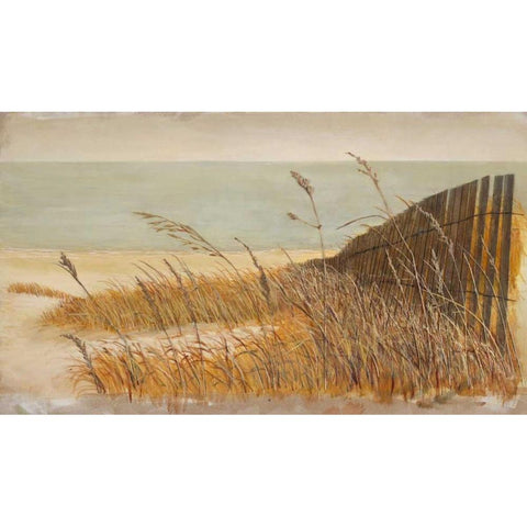 Beach Retreat White Modern Wood Framed Art Print by Fisk, Arnie