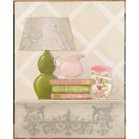 Sorbet Vignette Gold Ornate Wood Framed Art Print with Double Matting by Fisk, Arnie