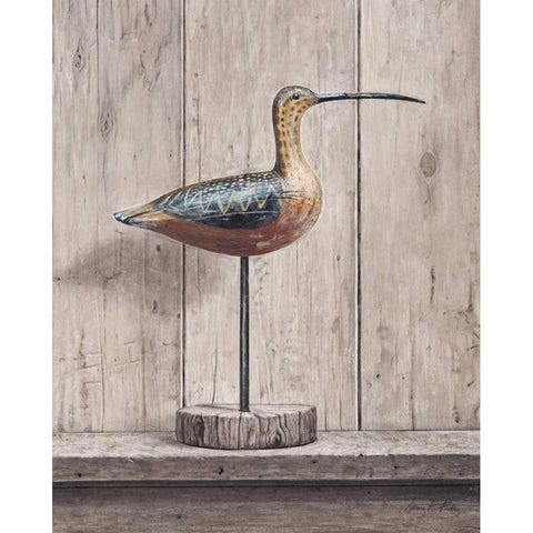 Curlew Gold Ornate Wood Framed Art Print with Double Matting by Fisk, Arnie