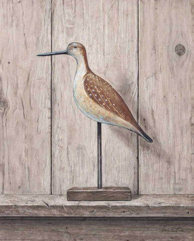 Willet Black Ornate Wood Framed Art Print with Double Matting by Fisk, Arnie