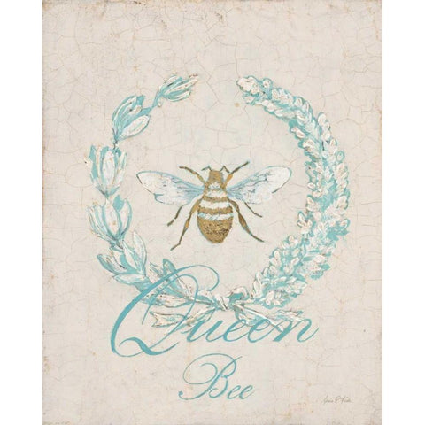 Tiffany Bee Gold Ornate Wood Framed Art Print with Double Matting by Fisk, Arnie