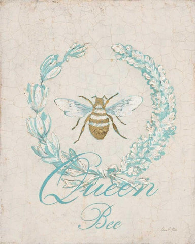 Tiffany Bee White Modern Wood Framed Art Print with Double Matting by Fisk, Arnie