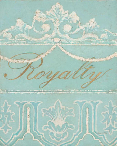 Tiffany Royalty Black Ornate Wood Framed Art Print with Double Matting by Fisk, Arnie