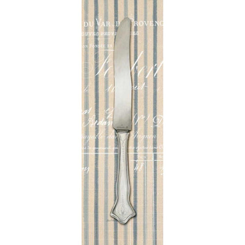 Pin Stripe Knife White Modern Wood Framed Art Print by Fisk, Arnie