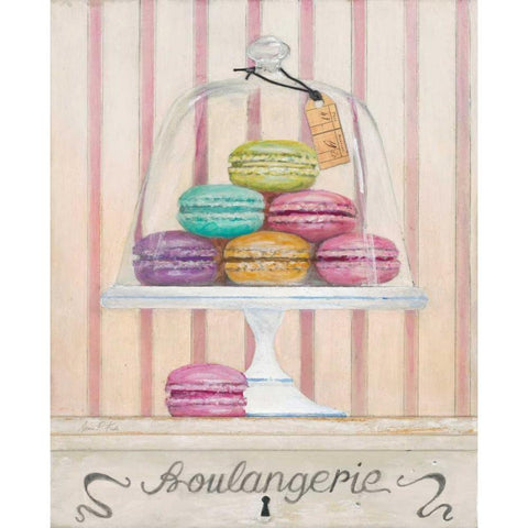 French Macaroons 1 White Modern Wood Framed Art Print by FISK, Arnie