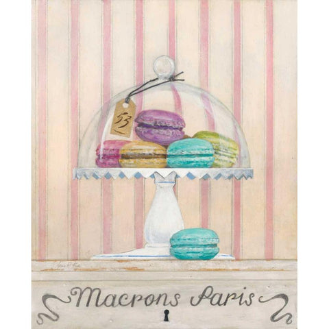 French Macaroons 2 Gold Ornate Wood Framed Art Print with Double Matting by FISK, Arnie