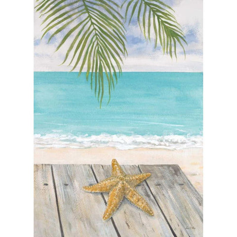 Beach Life Gold Ornate Wood Framed Art Print with Double Matting by FISK, Arnie