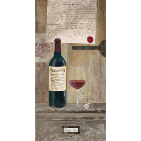 A Good Vintage - Red White Modern Wood Framed Art Print by Fisk, Arnie