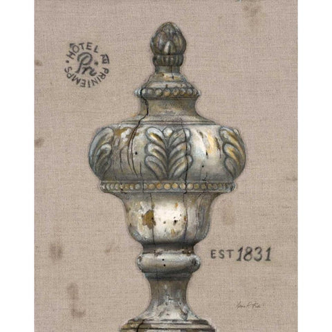 Industrial Chic Finial Gold Ornate Wood Framed Art Print with Double Matting by Fisk, Arnie