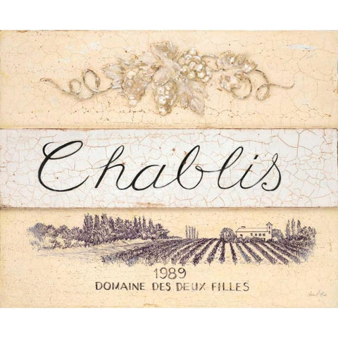 Chablis Cellar Reserve White Modern Wood Framed Art Print by Fisk, Arnie