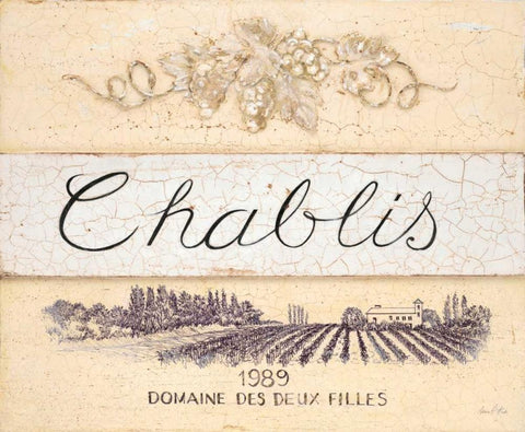 Chablis Cellar Reserve Black Ornate Wood Framed Art Print with Double Matting by Fisk, Arnie