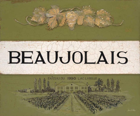 Beaujolais Cellar Reserve Black Ornate Wood Framed Art Print with Double Matting by Fisk, Arnie