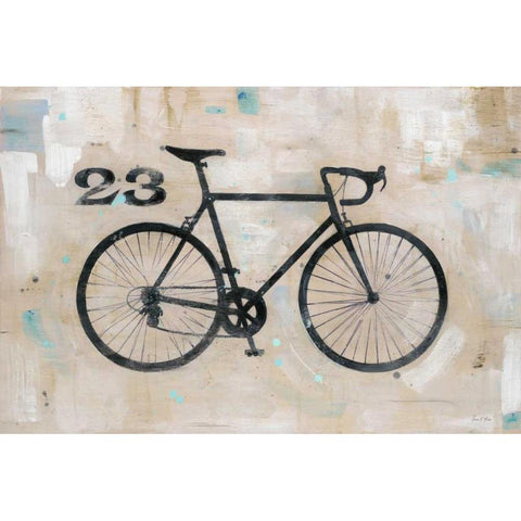 Retro Racer 23 White Modern Wood Framed Art Print by Fisk, Arnie