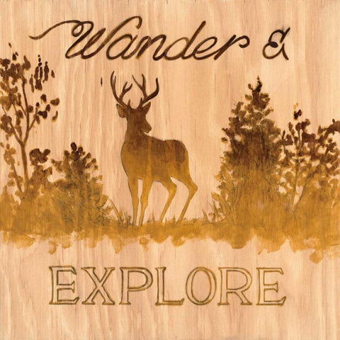 Wander and Explore Gold Ornate Wood Framed Art Print with Double Matting by Fisk, Arnie