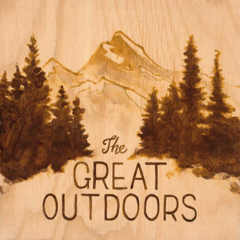 Great Outdoors White Modern Wood Framed Art Print with Double Matting by Fisk, Arnie