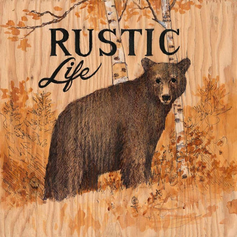 Rustic Life Gold Ornate Wood Framed Art Print with Double Matting by Fisk, Arnie