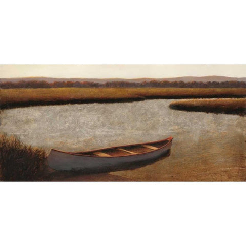 Serene Waters Gold Ornate Wood Framed Art Print with Double Matting by Wiens, James