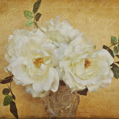 Garden Sentiments Black Ornate Wood Framed Art Print with Double Matting by Atria, Cristin