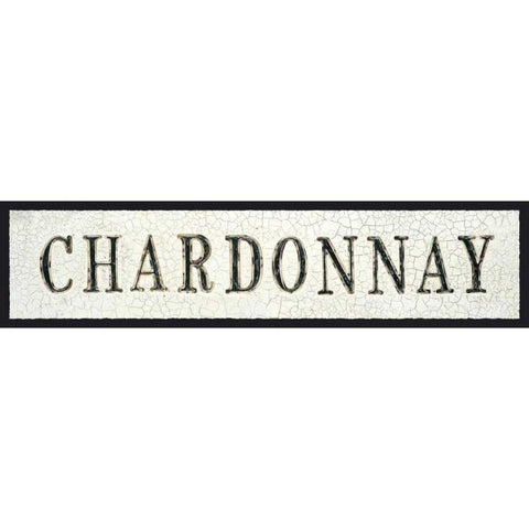 Chardonnay Black Modern Wood Framed Art Print with Double Matting by Fabiano, Marco