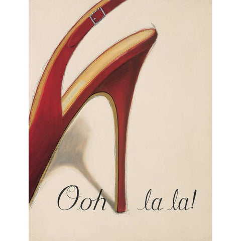 Ooh La La  Black Modern Wood Framed Art Print with Double Matting by Fabiano, Marco