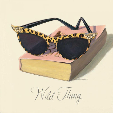 Such A Wild Thing Gold Ornate Wood Framed Art Print with Double Matting by Fabiano, Marco