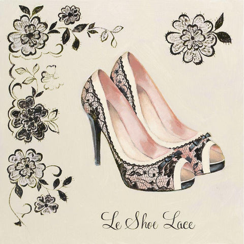 LE SHOE LACE White Modern Wood Framed Art Print by Fabiano, Marco