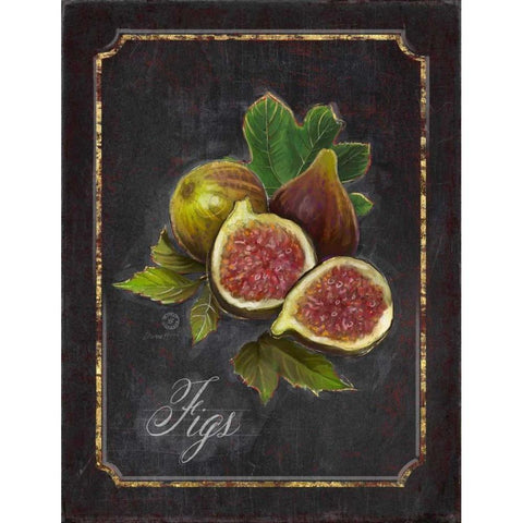 Heritage Figs Gold Ornate Wood Framed Art Print with Double Matting by Barrett, Chad