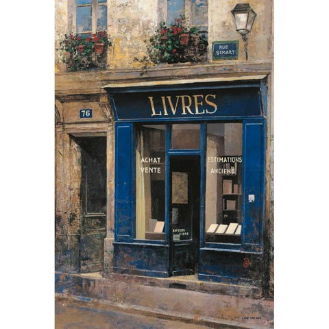 Livres Black Modern Wood Framed Art Print with Double Matting by Hak, Chiu Tak