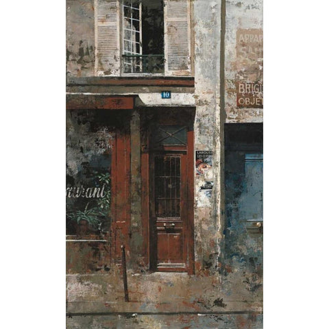 Larouss Gold Ornate Wood Framed Art Print with Double Matting by Hak, Chiu Tak