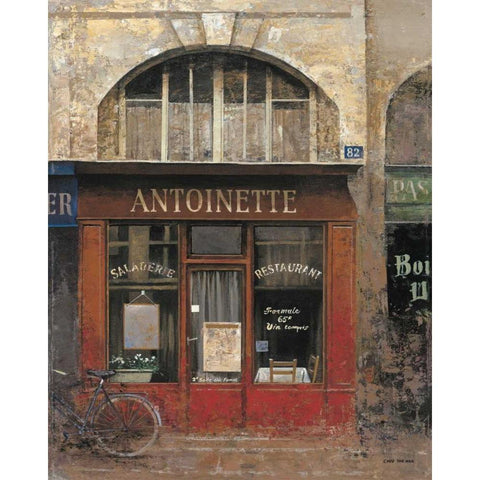 Antoinette White Modern Wood Framed Art Print by Hak, Chiu Tak