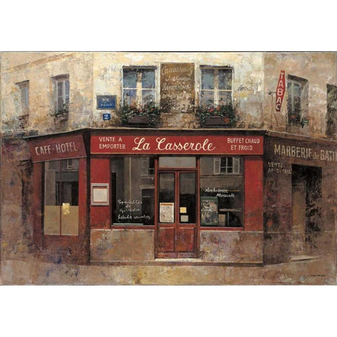 La Cassarole Black Modern Wood Framed Art Print by Hak, Chiu Tak