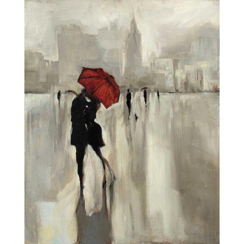Swept Away White Modern Wood Framed Art Print by Lehman, Laurel