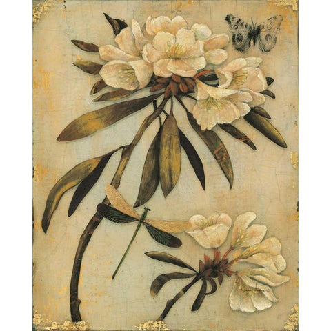 Rhododendron Recollection Black Modern Wood Framed Art Print by Regina Andrew Design