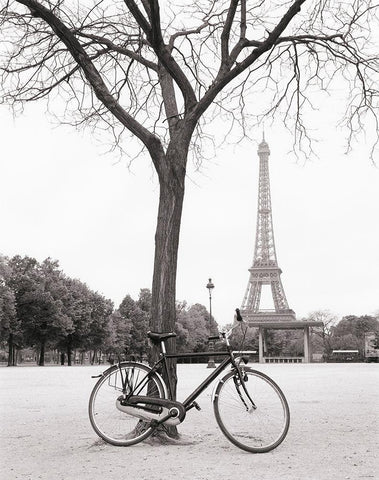 Ride To The Tower Black Ornate Wood Framed Art Print with Double Matting by Vandenack