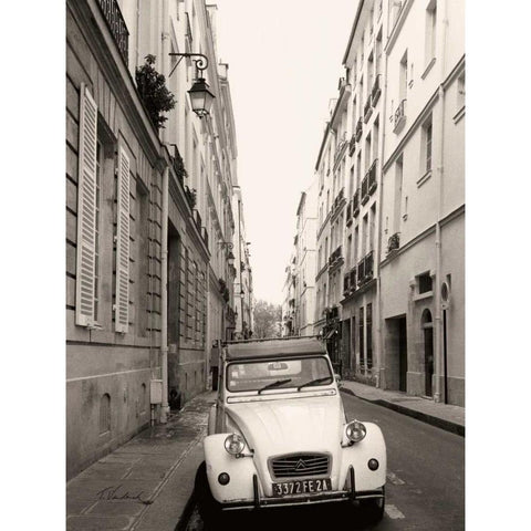 Passage, ILe St-Louis White Modern Wood Framed Art Print by Vandenack, Toby