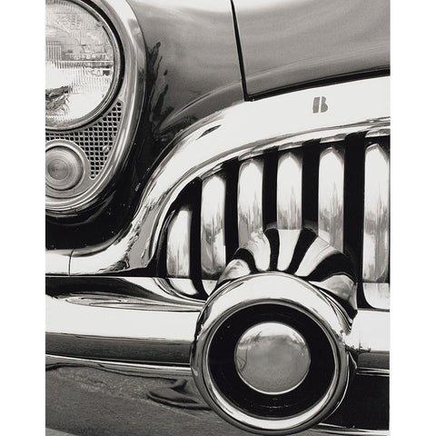 Chrome Dream Black Modern Wood Framed Art Print by Vandenack