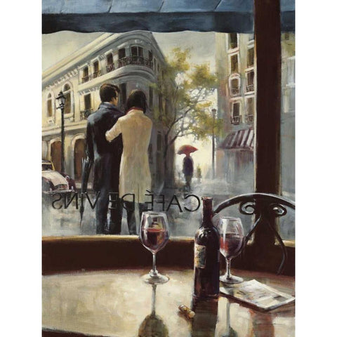 After The Rain Black Modern Wood Framed Art Print by Heighton, Brent