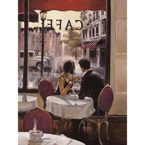 After Hours White Modern Wood Framed Art Print by Heighton, Brent