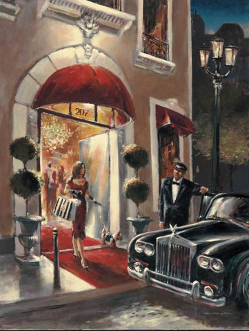 Sense Of Style Black Ornate Wood Framed Art Print with Double Matting by Heighton, Brent