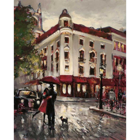 Welcome Embrace White Modern Wood Framed Art Print by Heighton, Brent