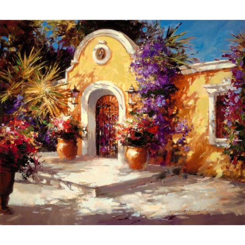 Casa Mia Black Modern Wood Framed Art Print with Double Matting by Heighton, Brent