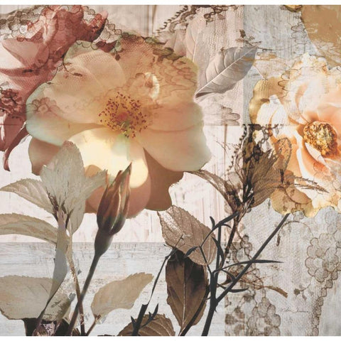 Blooming Days White Modern Wood Framed Art Print by Theodosiou, Matina