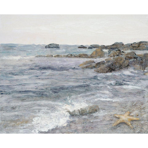 Ocean Breeze 3 White Modern Wood Framed Art Print by Theodosiou